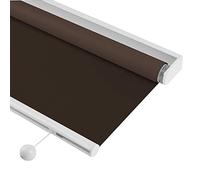 GOCHUSX Stores À Enrouleur, Stores À Enrouleur Imperméables pour Salle De Bain, Rideau De Protection Solaire, Store Enrouleur Automatique, Personnalisable(Brun,90cmx180cm)