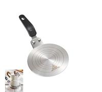 Gocoffun Plaque diffuseur de chaleur, plaque diffuseur de chaleur en acier inoxydable de 13 cm, adaptateur à induction pour cafetière, cafetière (12,7 cm)