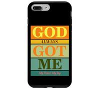 God Always Got Me, My Peace My Joy Colorful Quotes Graphic Coque pour iPhone 7 Plus/8 Plus