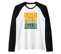 God Always Got Me, My Peace My Joy Colorful Quotes Graphic Manche Raglan