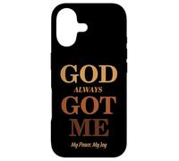 God Always Got Me, My Peace My Joy Cool Quotes Graphic Coque pour iPhone 17