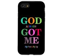 God Always Got Me, My Peace My Joy Cool Quotes Graphic Coque pour iPhone SE (2020) / 7/8