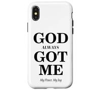 God Always Got Me, My Peace My Joy Cool Quotes Graphic Coque pour iPhone X/XS