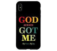 God Always Got Me, My Peace My Joy Cool Quotes Graphic Coque pour iPhone XS Max