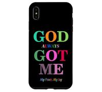 God Always Got Me, My Peace My Joy Cool Quotes Graphic Coque pour iPhone XS Max
