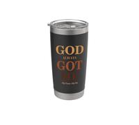 God Always Got Me, My Peace My Joy Cool Quotes Graphic Gobelet isotherme en acier inoxydable double paroi