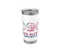 God Bless America 4 juillet USA Gobelet isotherme en acier inoxydable double paroi