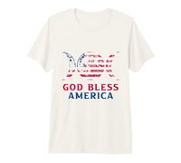 God Bless America 4 Juillet USA T-Shirt Haut de Gamme