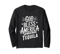 God Bless America and Tequila Funny Drinking Meme Citations Manche Longue