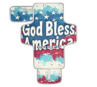 God Bless America Matelas à langer réutilisable et lavable avec poche en tissu imperméable pour bébé léger et pliable