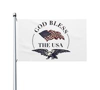 God Bless America Patriotic Usa Flag 3x5 Ft Double Side Outdoor Farmhouse Yard Sign Garden Drapeau décoratif avec œillets en laiton