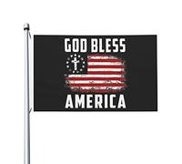 God Bless America Patriotic Usa Flag 3x5 Ft Double Side Outdoor Farmhouse Yard Sign Garden Drapeau décoratif avec œillets en laiton