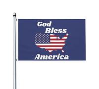God Bless America Patriotic Usa Flag 3x5 Ft Double Side Outdoor Farmhouse Yard Sign Garden Drapeau décoratif avec œillets en laiton