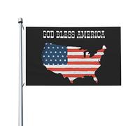 God Bless America Patriotic Usa Flag 3x5 Ft Double Side Outdoor Farmhouse Yard Sign Garden Drapeau décoratif avec œillets en laiton