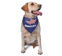 God Bless America Patriotic USA Spring Dog Bandanas Boy Bulk Pet Scarf Réglable Doux Triangle Bavoirs Accessoires pour Petits Moyens Grands Chiots Chats