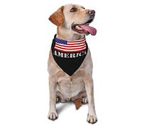 God Bless America Patriotic USA Spring Dog Bandanas Boy Bulk Pet Scarf Réglable Doux Triangle Bavoirs Accessoires pour Petits Moyens Grands Chiens Chats