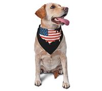 God Bless America Patriotic USA Summer Dog Bandanas Boy Bulk Pet Scarf Réglable Doux Triangle Bavoirs Accessoires pour Petits Moyens Grands Chiens Chats