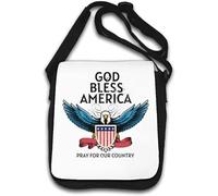 God Bless America Pray For Our Country Sac à bandoulière pour pygargue à tête blanche