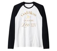 God Bless Our Pope Leo XIV Saint Spirit Catholic Faith Peace Manche Raglan