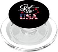 God Bless The USA 4th of July Patriotic US Flag PopSockets PopGrip pour MagSafe