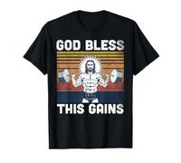 God Bless This Gains - Jésus Entraînement Force T-Shirt