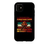 God Bless Your Firefighters Proud Firefighter for Dad Men Coque pour iPhone 11