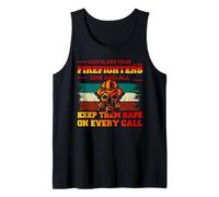 God Bless Your Firefighters Proud Firefighter for Dad Men Débardeur