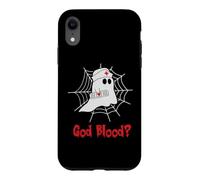 God Blood ? Ghost Nurse Funny Halloween Costume Coque pour iPhone XR