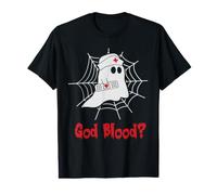 God Blood ? Ghost Nurse Funny Halloween Costume T-Shirt Graphique avec Valeur