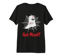 God Blood ? Ghost Nurse Funny Halloween Costume T-Shirt Haut de Gamme