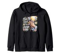 God Can Judge Me Prayer Hands Chicano Tattoo Colombes Sweat à Capuche