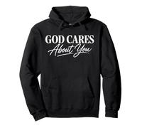 God Cares About You Foi chrétienne Inspiration Culte Sweat à Capuche