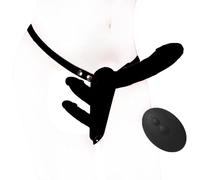 God Ceinture Double Sens Vibrant Strap On-me Gode Pénétration Couple Xxl Vibromasseur Godes Ceintures Hétéro Pour Homme Anus Hetero Lesbiennes Débutant Femme Vibrante Anale, Heter Avec Fin,black