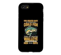 God Created Bass Then Golden Fishing Design Coque pour iPhone SE (2020) / 7/8