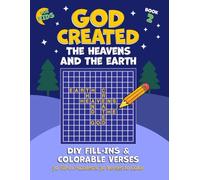 God Created the Heavens and the Earth Book2 - Big Edition: DIY Bible Fill-In Puzzles and Colorable Verses