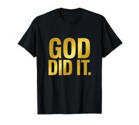 God Did It Témoignage chrétien Foi Louange Évangile T-Shirt