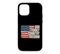God Family Country Freedom - Patriotique 4 Juillet Coque pour iPhone 12/12 Pro