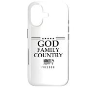 God Family Country Freedom Sign US Flag Make Heaven Crowded Coque pour iPhone 17