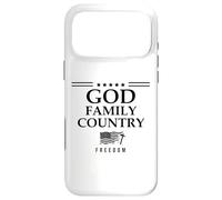 God Family Country Freedom Sign US Flag Make Heaven Crowded Coque pour iPhone 17 Pro Max
