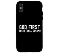 God First Basketball Second Coque pour iPhone X/XS