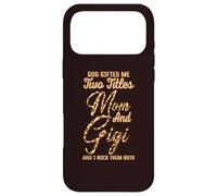 God Gifted me Two Titles Mom Gigi Leopard Mother's Day Coque pour iPhone 17 Pro Max