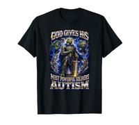 God Gives His Most Powerful Soldiers Autism Funny Frog Humour T-Shirt