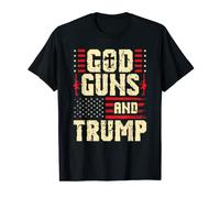 God Guns And Trump Drapeau américain Trump Cadeaux T-Shirt