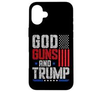 God Guns and Trump Vote Donald Trump Républicain Coque pour iPhone 16 Plus