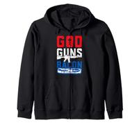 God Guns Bacon Patriotic Sweat à Capuche