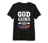 God Guns Trump 2024 T-Shirt Haut de Gamme