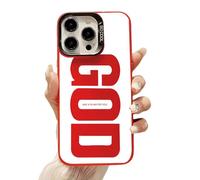 God Has A Plan for You Inspirational Phone Case for iPhone 17/16/15/14/13/12 Plus Pro Max, PC Slim Shockproof Cover, Durable Fit Anti-Scratch Design. (12,Red)