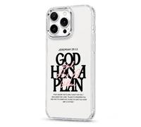 God Has a Plan Phone Case for iPhone, Jeremiah 29:11 Christian Bible Verse Clear TPU Case, Slim Shock-Absorbing Protective Cover with Raised Camera Edge (Transparent,for iPhone16 Pro Max)