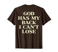 God Has My Back I Can't Lose Christian Shirt Jesus Faith T-Shirt