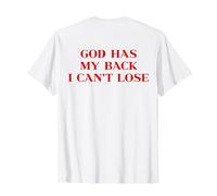 God Has My Back I Can't Lose Christian Shirt Jesus Faith T-Shirt
